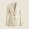 Illustrative image of a women's cream blazer